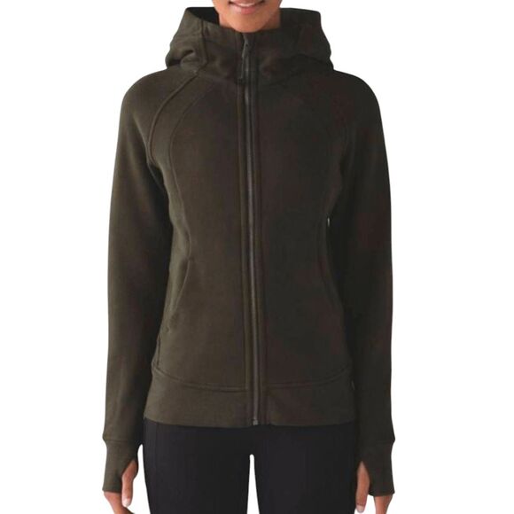 LULULEMON ATHLETICA Scuba Hoodie 'Light Cotton Fleece' Size 6 - Picture 2 of 4